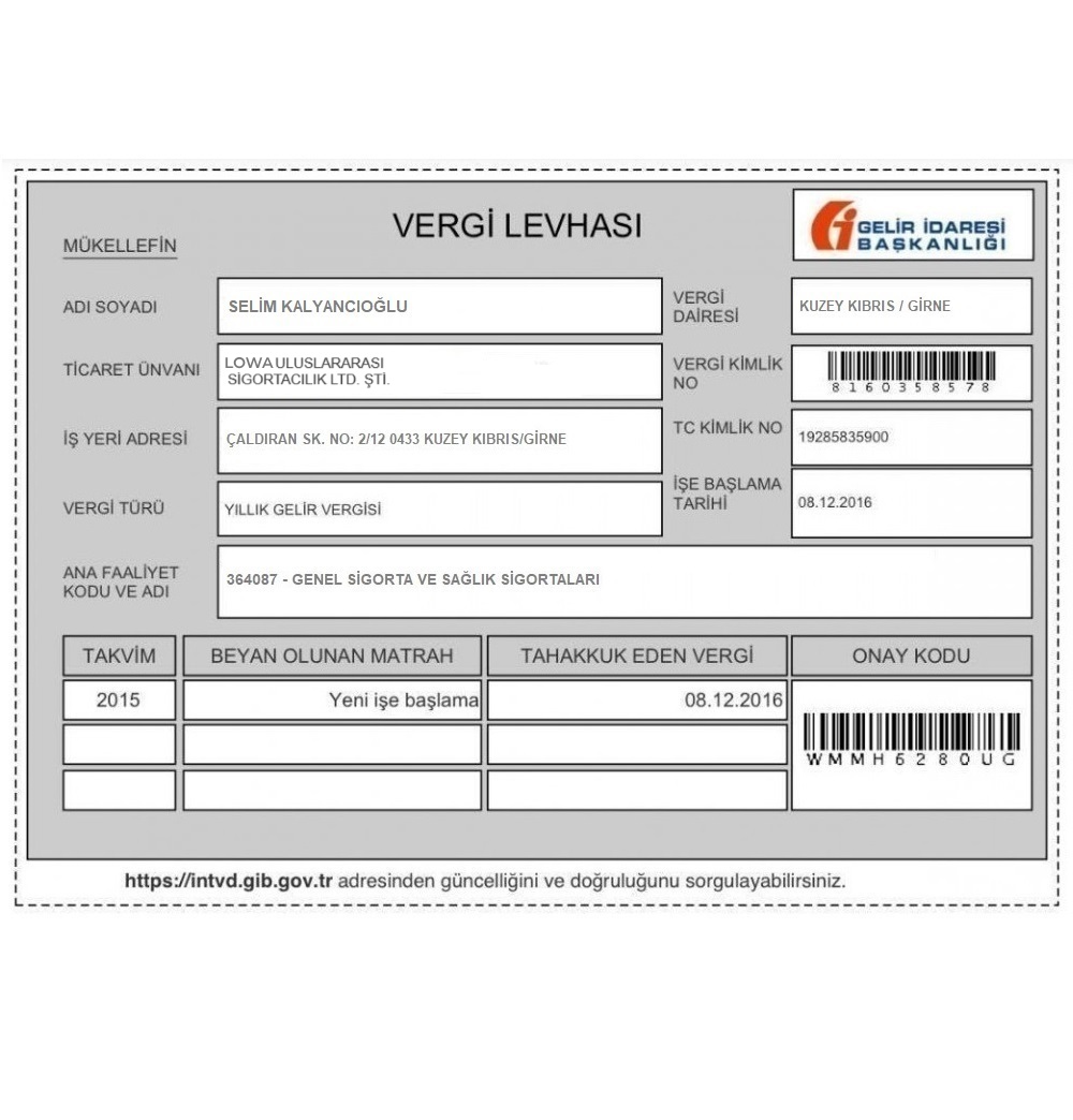 Vergi Levhası